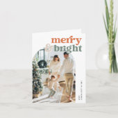 レトロアーチフォトメリー&ブライトホリデーカード シーズンカード (正面)