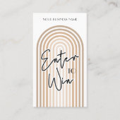 レトロアーチボホクリームプライズドロー抽選会チケット プレイスカード (正面)