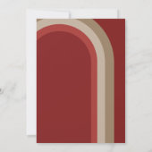 レトロアーチレッドフォト2025卒業 案内状 (裏面)