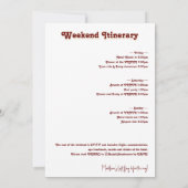 レトロアーチヴィンテージサンセットバチェロレッテ歓迎 招待状 (裏面)