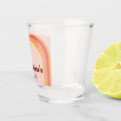 レトロアーチヴィンテージサンセット抽象芸術バチェロレッテ ショットグラス (右)