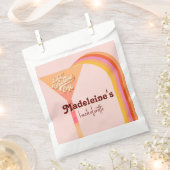 レトロアーチヴィンテージサンセット抽象芸術バチェロレッテ フェイバーバッグ (クリップ留めされた状態)