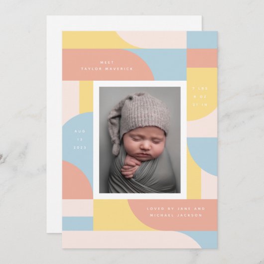 レトロアーチ 招待状 (正面/裏面)