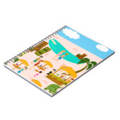 レトロアートおもしろいGroovy Jetセットプールパーティー ノートブック (左側)