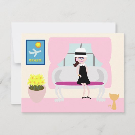 レトロアートカートゥーンブレックファーストウィズステファニー (正面)