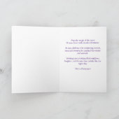 レトロアートクリスマスフェアリー星空の夜 カード (内部)