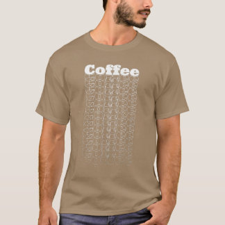 レトロアートコーヒー愛好家カフェイン Tシャツ