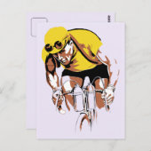 レトロアートザサイクリングシャンプ ポストカード (正面/裏面)