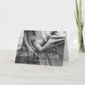 レトロアートデコハッピーニューイヤー写真 シーズンカード (正面)