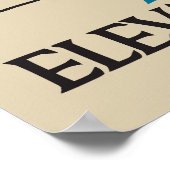 レトロアート協会シカゴの垂直バナー広告 ポスター (角)