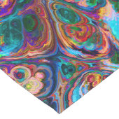 レトロアート抽象芸術カラフルかわいらしテーブルランナー ロングテーブルランナー (コーナー)