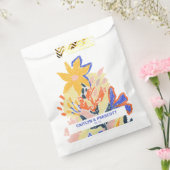 レトロアート抽象芸術結婚フローラカスタム フェイバーバッグ (封をした状態)