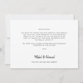 レトロアート結婚デコの写真サンキューカード 案内状 (裏面)