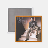 「レトロアート」ビリー・グリフィンLPマグネット マグネット (正面/裏面)