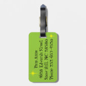 レトロアーバンカートゥーンカップルの荷物タグ ラゲッジタグ (裏面縦)