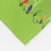 レトロアーバンクリスマスカップルフリースブランケット フリースブランケット (角)