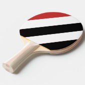 レトロアーバンゼブラはっきりしたストライプ 卓球ラケット (正面アングル)