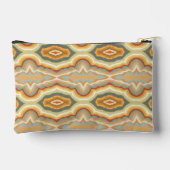レトロアーポップ・アートのト抽象芸術幾何波形パターン アクセサリーポーチ (裏面)