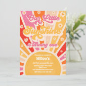 レトロアーリトルサンシャイン第1誕生日パーティー 招待状 (スタンド正面)