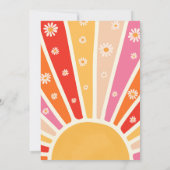 レトロアーリトルサンシャイン第1誕生日パーティー 招待状 (裏面)