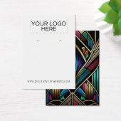 レトロアールデコイヤリング表示カード (デスク)