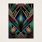 レトロアールデコイヤリング表示カード (裏面)