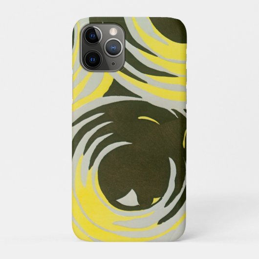 レトロアールデコジャズヴィンテージサークル旋回パターン Case-Mate iPhoneケース (裏)