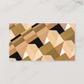 レトロアールデコジャズヴィンテージ暖かい抽象芸術パターン 名刺 (裏面)