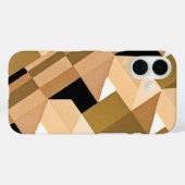 レトロアールデコジャズヴィンテージ暖かい抽象芸術パターン Case-Mate iPhoneケース (裏面 (横))