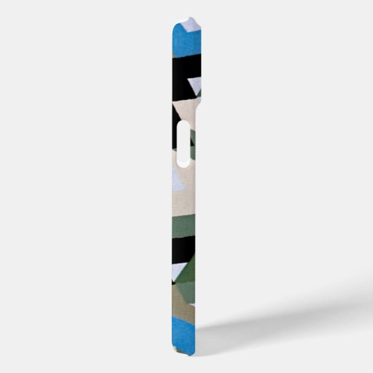 レトロアールデコジャズ幾何学的ジグザグパターン Case-Mate iPhoneケース (裏面 / 右)