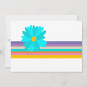 レトロアールデコターコイズブライダルシャワー 招待状 (裏面)