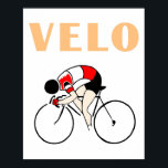 レトロアールデコデザインサイクリングベロ(2) ポスター<br><div class="desc">私たちは私たちの'velo'デザインの別のバージョン人気があるを求める多くの要求を持っていた、そしてここにある。また、レトロなアートデコスタイルで、完全に似ている違う。</div>