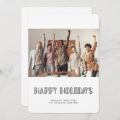 レトロアールデコフォント企業のビジネス写真 シーズンカード (正面/裏面)