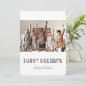 レトロアールデコフォント企業のビジネス写真 シーズンカード (スタンド正面)