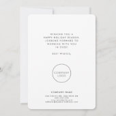 レトロアールデコフォント企業のビジネス写真 シーズンカード (裏面)