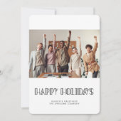 レトロアールデコフォント企業のビジネス写真 シーズンカード (正面)