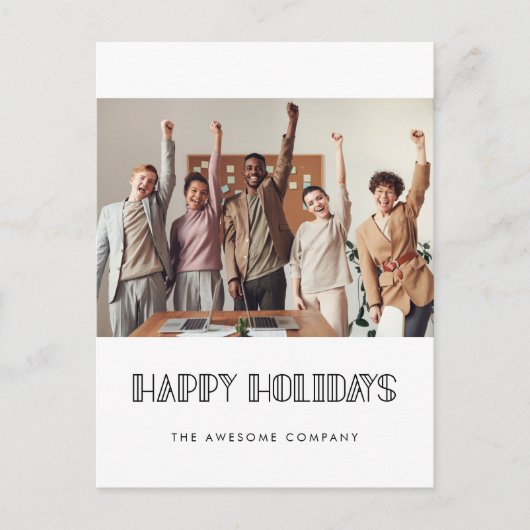 レトロアールデコフォント企業のビジネス写真 ポストカード (正面)