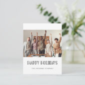 レトロアールデコフォント企業のビジネス写真 ポストカード (スタンド正面)