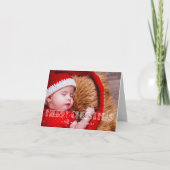 レトロアールデコメリークリスマスフォト シーズンカード (正面)