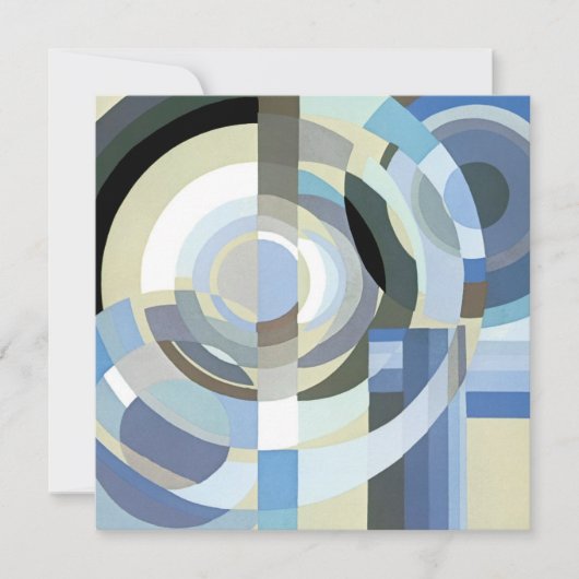 レトロアールデコヴィンテージブルーサークル (正面)