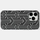 レトロアールデコ山型三角形シームレスパターン Case-Mate iPhoneケース (裏面 (横))