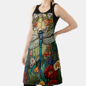 レトロアールヌーボードラゴンフライボホシック エプロン (インサイチュ)