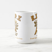 レトロアールヌーボーピープラントE.Z.P.Z (簡単Pesy) コーヒーマグカップ (中央)