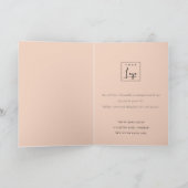 レトロイエローグリーンクリスマスツリーのビジネスロゴ シーズンカード (内部)