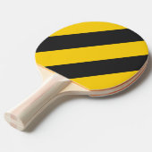 レトロイエロージャケット三はっきりしたストライプ 卓球ラケット (正面アングル)