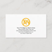 レトロイエローチェックボックスシティシルエットタクシー運転手 名刺 (裏面)