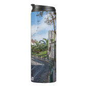 レトロイエロートラムon通りinリスボン，ポルトガル タンブラー (回転右)