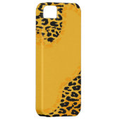 レトロイエローヒョウとブラックヒョウのプリントスキン Case-Mate iPhoneケース (裏面/右)