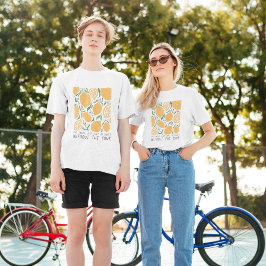 レトロイエローレモンインスピレーション引用文 Tシャツ