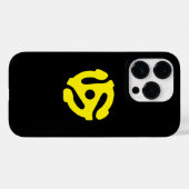 レトロイエロー45スペーサーDJデコール Case-Mate iPhoneケース (裏面 (横))